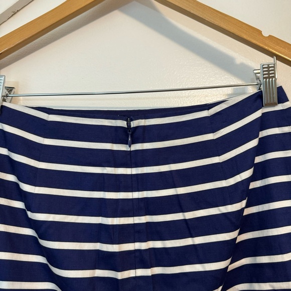 Vineyard Vines Striped Nautical Printed Mini Pencil Skirt Blue Sz 2 - Picture 4 of 7